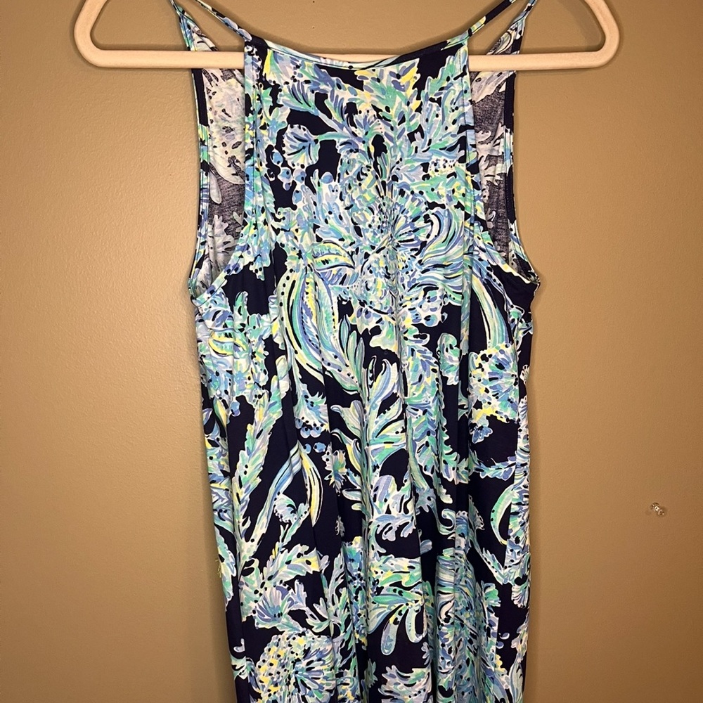 Lilly Pulitzer Margot Swing Dress High Tide Navy Scuba Doo Women’s Small - Picture 12 of 13
